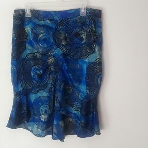 Marciano Silk Ocean Blue Mermaid Skirt
